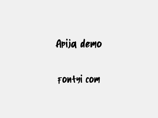 Apija demo
