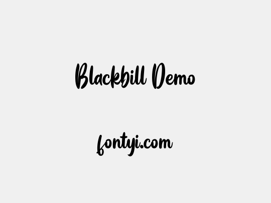 Blackbill Demo