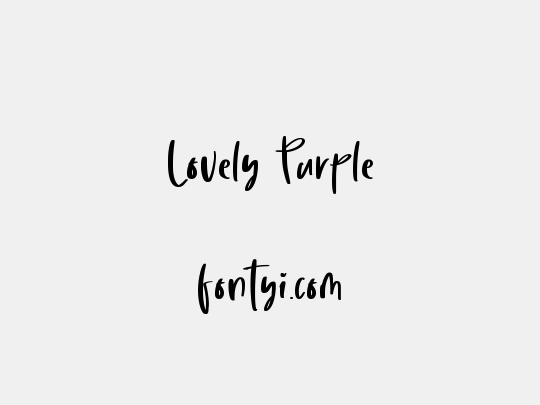 Lovely Purple