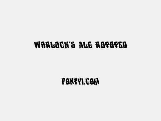 Warlock's Ale Rotated