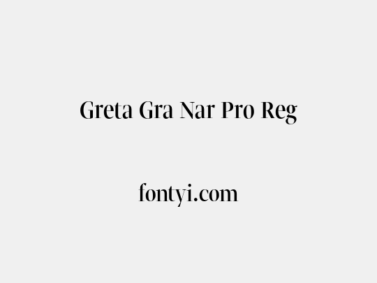 Greta Gra Nar Pro Reg