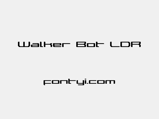 Walker Bot LDR