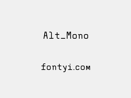 Alt_Mono