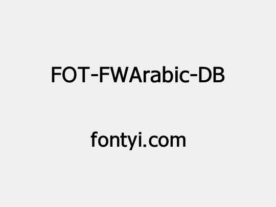 FOT-FWArabic-DB