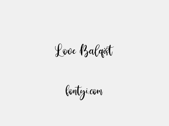 Love Balqist