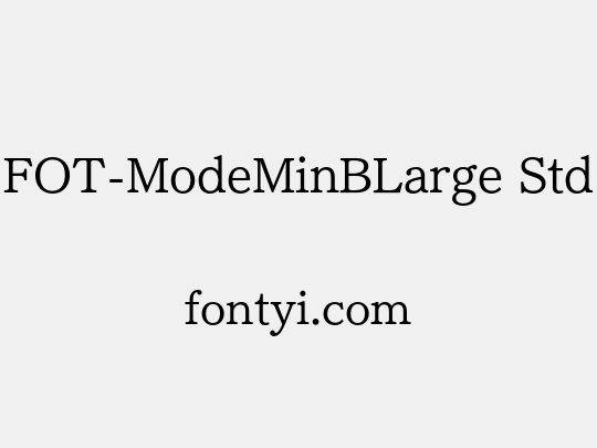 FOT-ModeMinBLarge Std