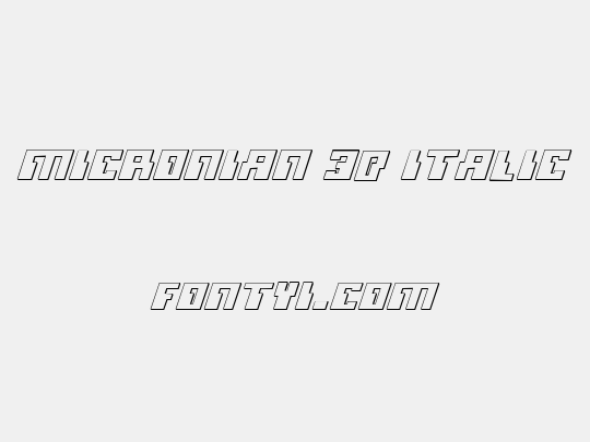Micronian 3D Italic