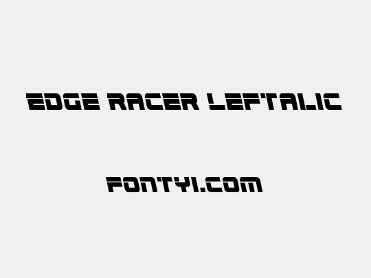 Edge Racer Leftalic