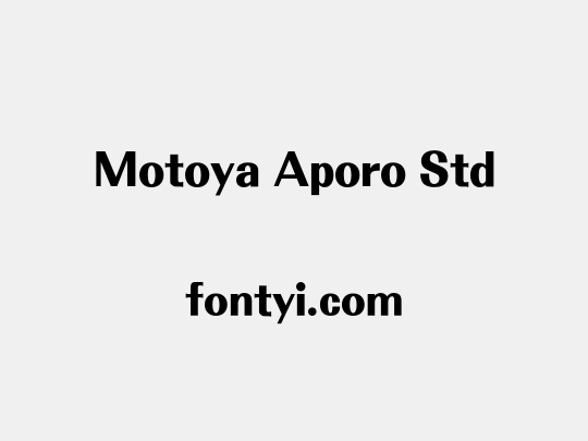 Motoya Aporo Std
