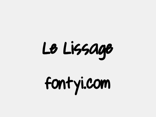 Le Lissage