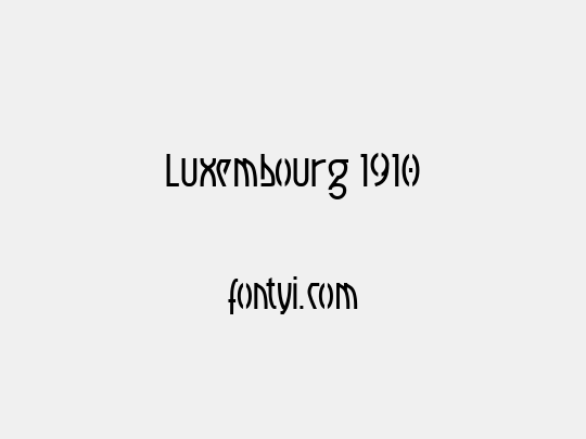 Luxembourg 1910