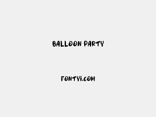 Balloon Party