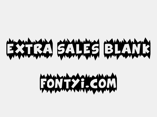 Extra Sales Blank