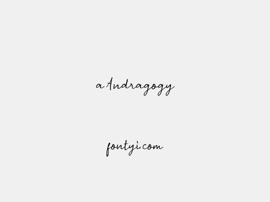 a Andragogy