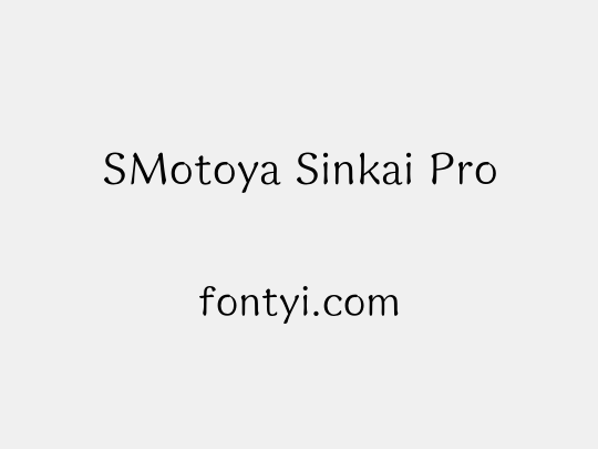 SMotoya Sinkai Pro