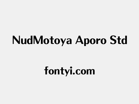 NudMotoya Aporo Std