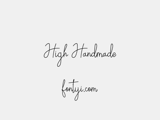 High Handmade