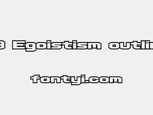 D3 Egoistism outline