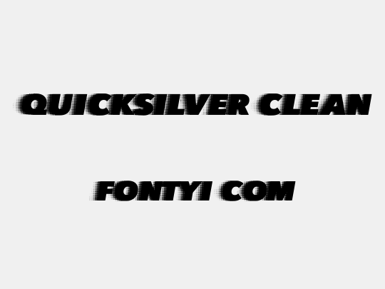 QUICKSILVER CLEAN