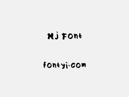 Mj Font