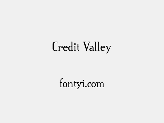 Credit Valley