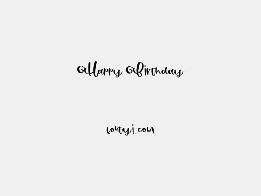 Happy Birthday