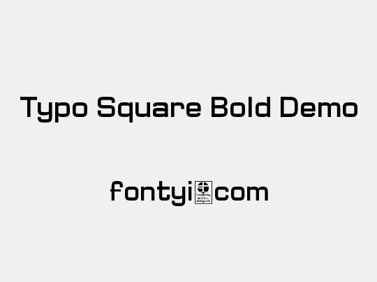 Typo Square Bold Demo
