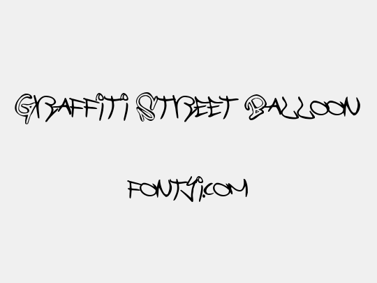 Graffiti Street Balloon