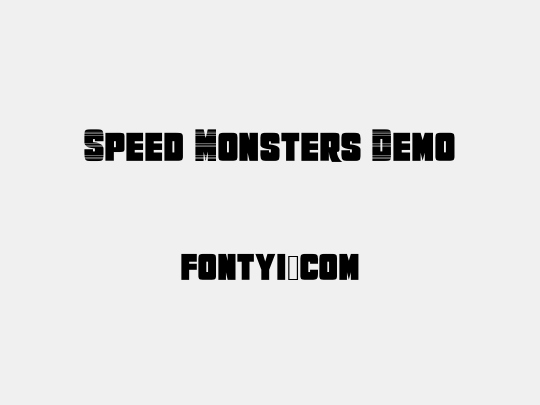 Speed Monsters Demo