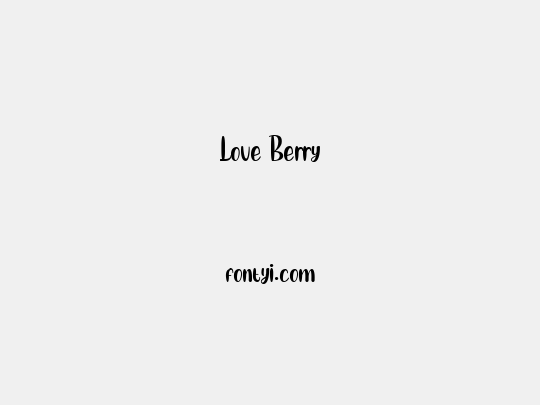 Love Berry