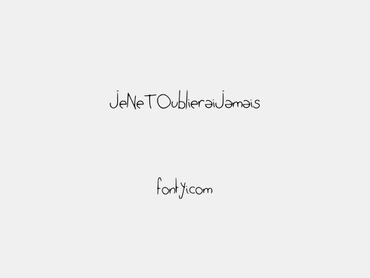 JeNeTOublieraiJamais