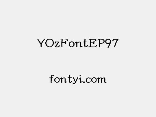 YOzFontEP97
