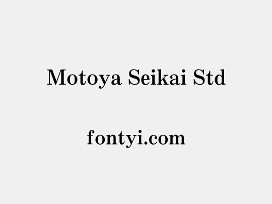 Motoya Seikai Std
