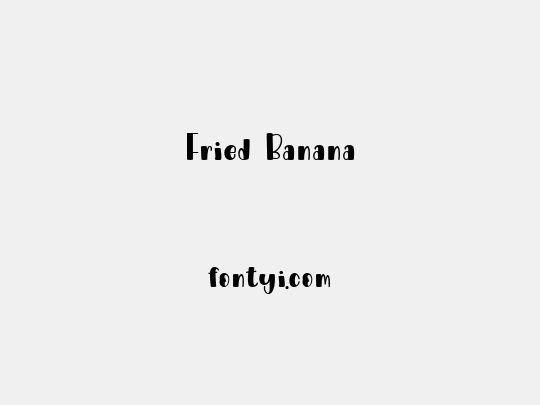 Fried Banana