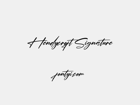 Hendycroft Signature