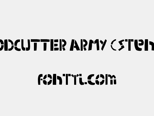 WOODCUTTER ARMY (Stencil)
