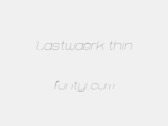 Lastwaerk thin