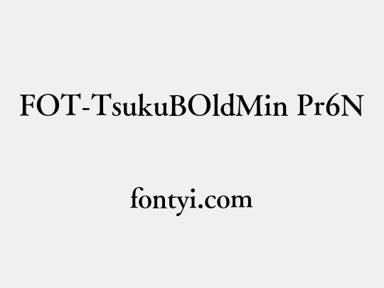 FOT-TsukuBOldMin Pr6N