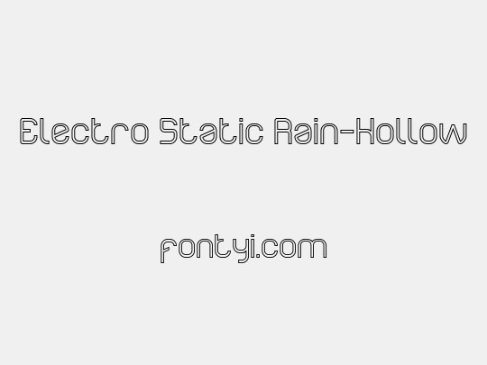 Electro Static Rain-Hollow