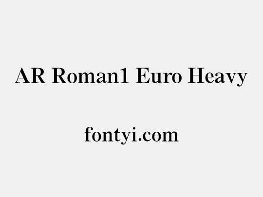 AR Roman1 Euro Heavy
