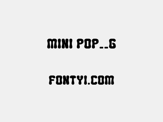 MINI POP__G