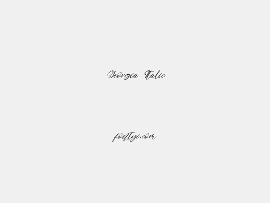 Georgia Italic