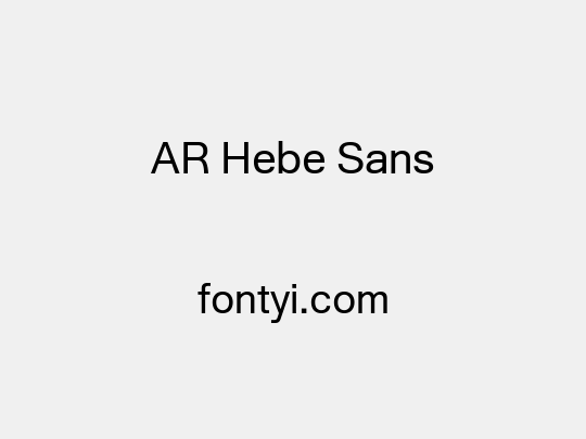 AR Hebe Sans