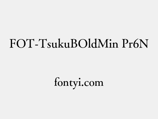 FOT-TsukuBOldMin Pr6N