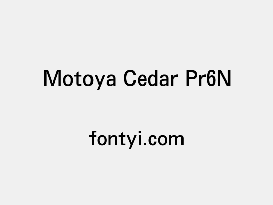 Motoya Cedar Pr6N