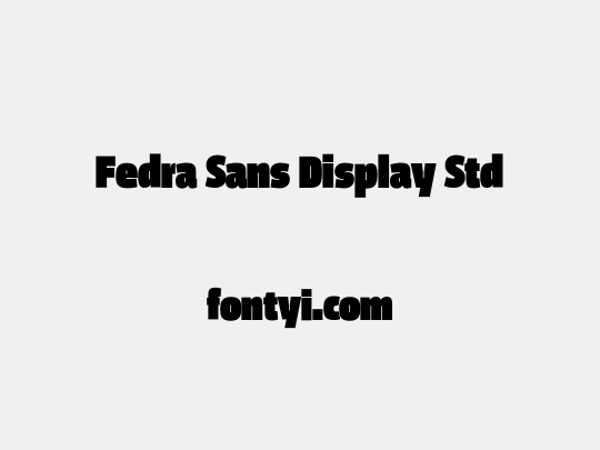 Fedra Sans Display Std