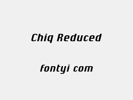Chiq Reduced