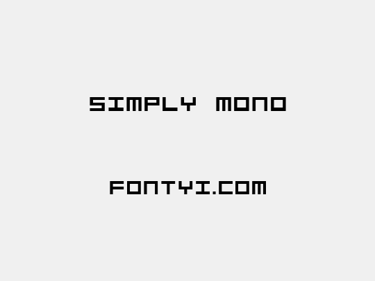 Simply Mono