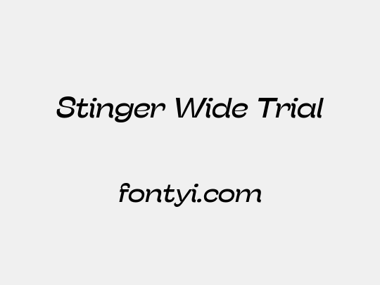 Stinger Wide Trial
