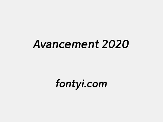 Avancement 2020